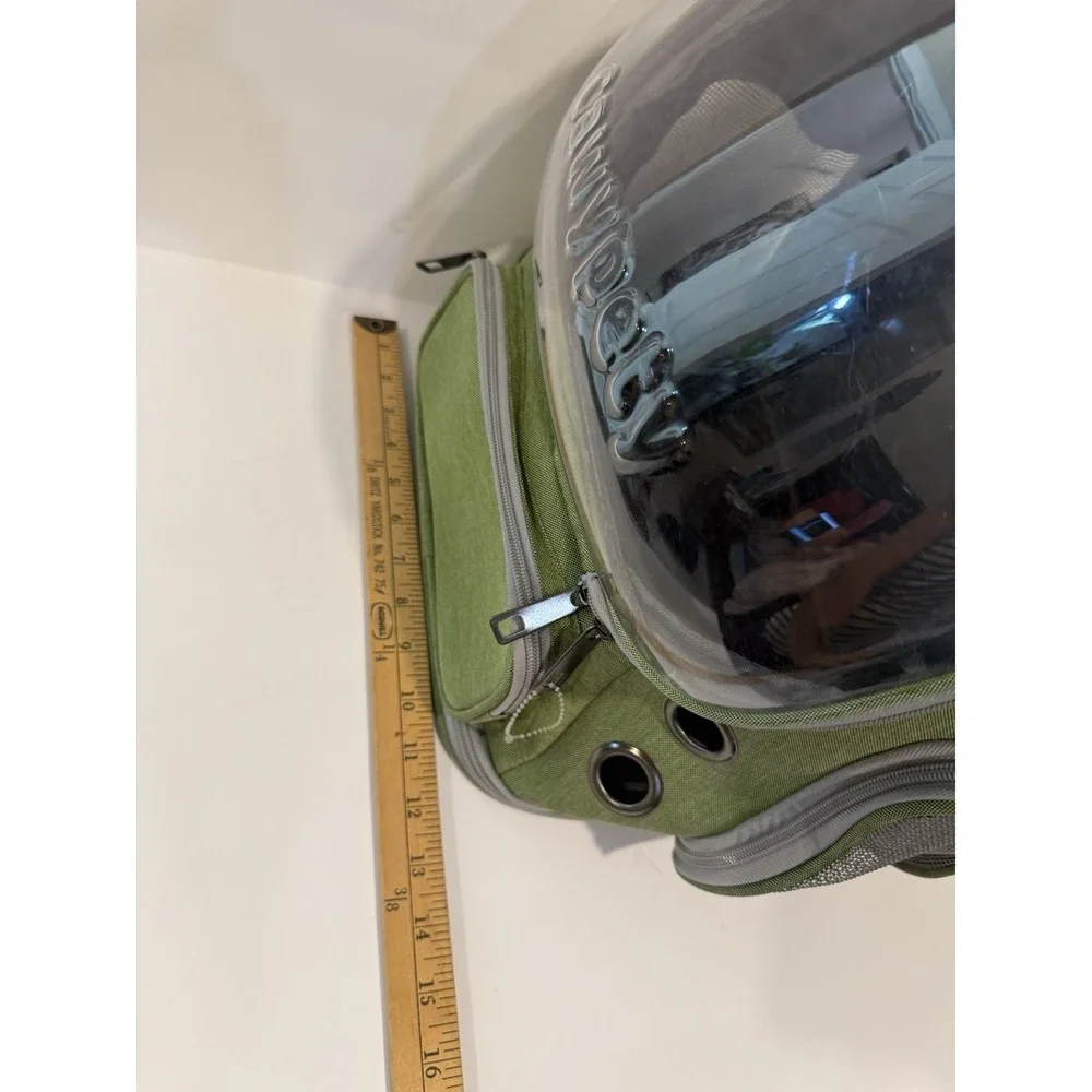 Cawypety Cat Backpack Carrier Space Capsule Clear Bubble Pet Dog Travel Bag Sage